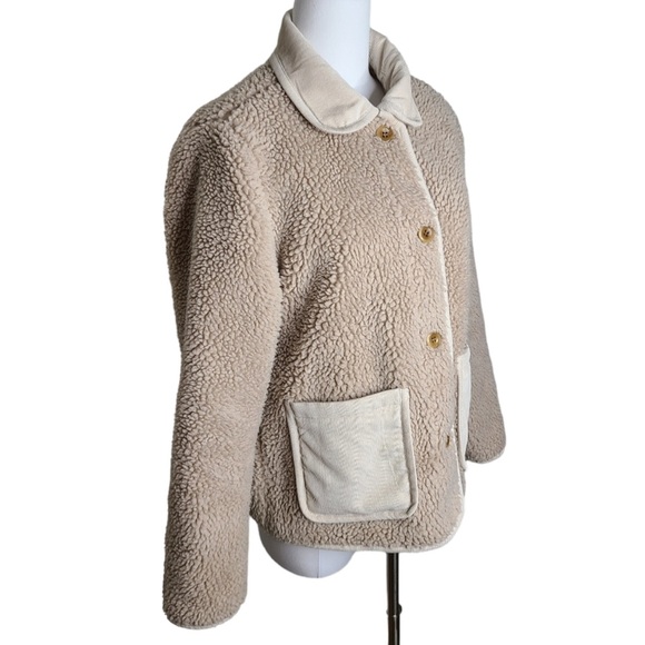 Alex Mill Marley Jacket in Sherpa Natural M - Picture 6 of 16